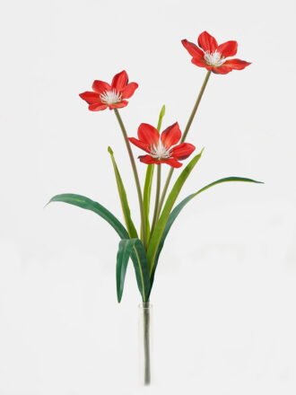 Artificial Flower 34*34*49cm Clematis *3 single stem GS-128J23026CONTI-Z2 Flowers Bush 3,000+ sqm showroom with thousands of artificial flowers, plants & trees ready for global sourcing.