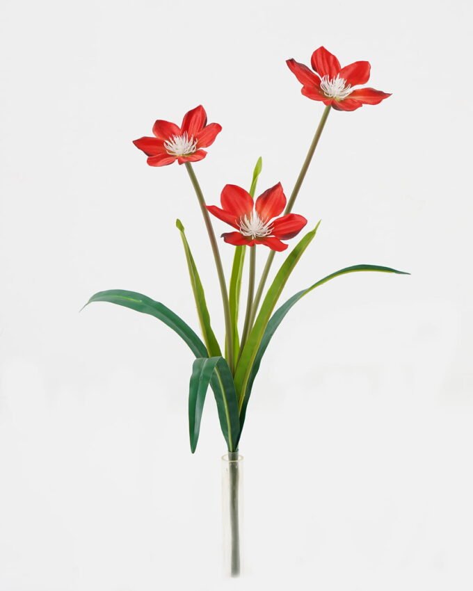 Artificial Flower 34*34*49cm Clematis *3 single stem GS-128J23026CONTI-R1 Flowers Bush YeahFlower is one of Chinese leading OEM manufacturers and exporters , supplying the silk flowers, wholesale artificial trees