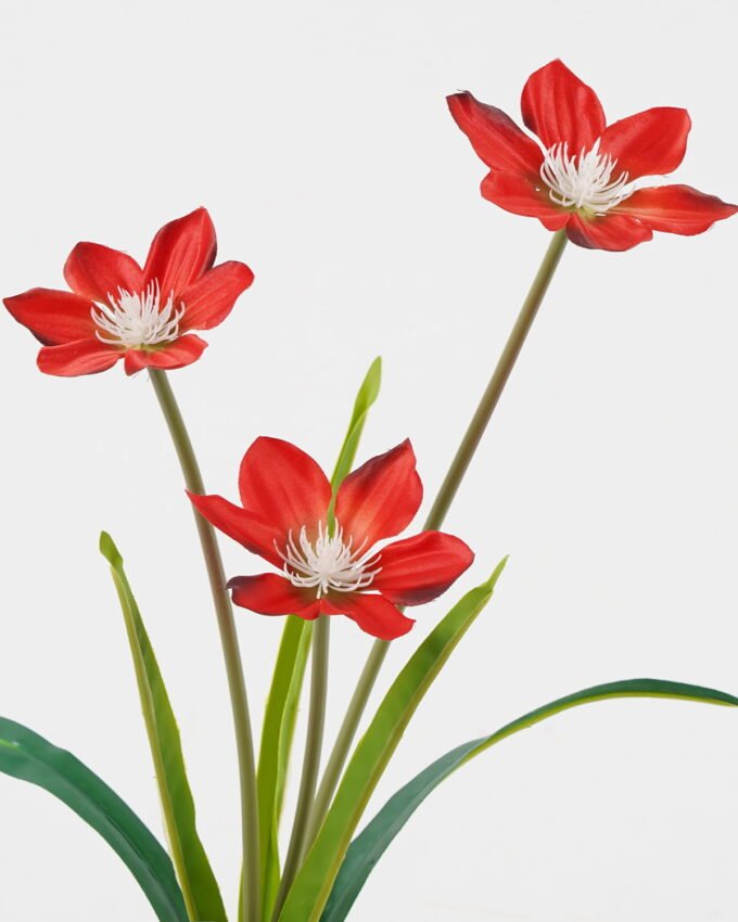 Artificial Flower 34*34*49cm Clematis *3 single stem GS-128J23026CONTI-R1 Flowers Bush YeahFlower is one of Chinese leading OEM manufacturers and exporters , supplying the silk flowers, wholesale artificial trees