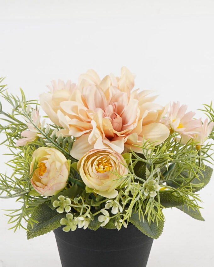 Artificial Flower 20*20*20cm Dahlia camellia in PP pot GS-03323042-P2 Potted Flowers&Plants YeahFlower is one of Chinese leading OEM manufacturers and exporters , supplying the silk flowers, wholesale artificial trees