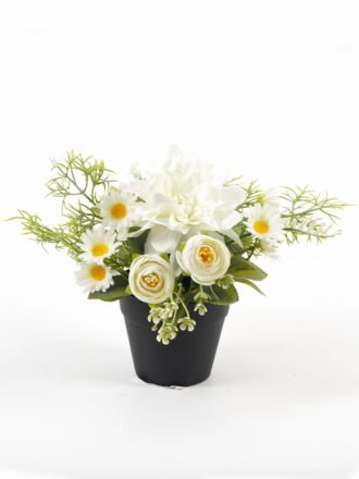 Artificial Flower 20*20*20cm Dahlia camellia in PP pot GS-03323042-Z1 Potted Flowers&Plants 3,000+ sqm showroom with thousands of artificial flowers, plants & trees ready for global sourcing.