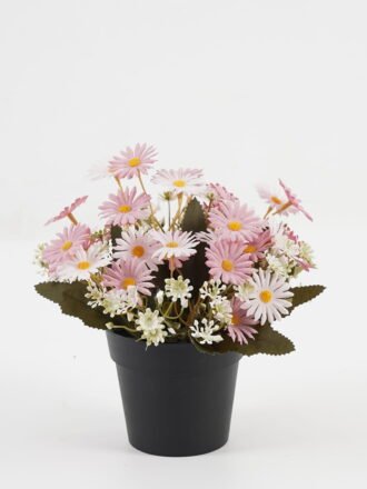 Artificial Flower 20*20*19cm Daisy in PP pot GS-03323028-Z1 Potted Flowers&Plants 3,000+ sqm showroom with thousands of artificial flowers, plants & trees ready for global sourcing.