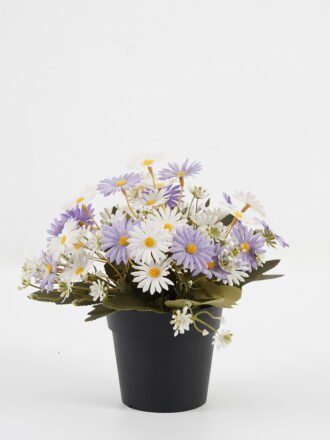 Artificial Flower 20*20*19cm Daisy in PP pot GS-03323028-P2 Potted Flowers&Plants 3,000+ sqm showroom with thousands of artificial flowers, plants & trees ready for global sourcing.