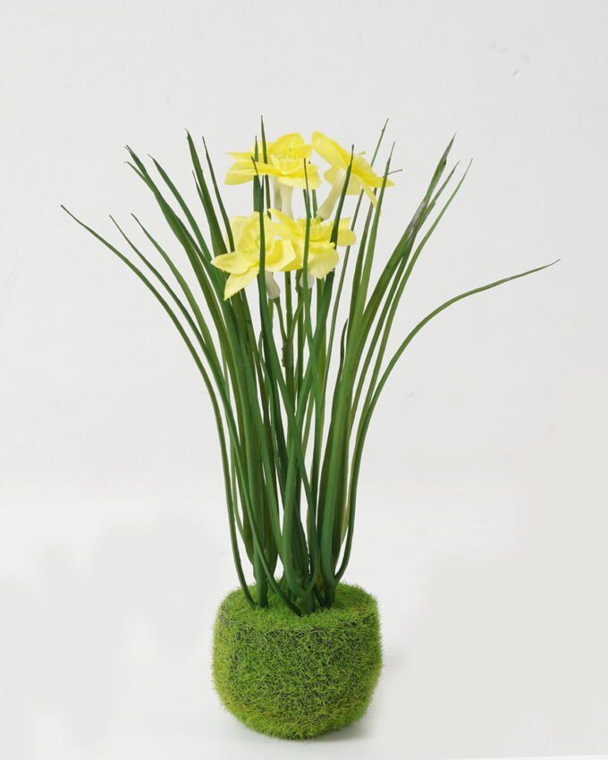 Artificial Flower 10*10*24CM Narcissus of the valley grass ball GS-41323004KIK Potted Flowers&Plants YeahFlower is one of Chinese leading OEM manufacturers and exporters , supplying the silk flowers, wholesale artificial trees