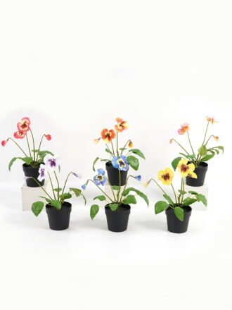 Artificial Flower 15*15*16cm Wiild flowers in color paper pot GS-03323130-P4P48-POST Potted Flowers&Plants 3,000+ sqm showroom with thousands of artificial flowers, plants & trees ready for global sourcing.