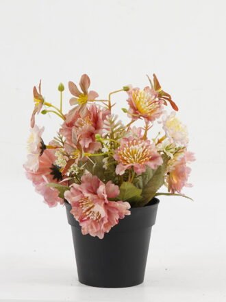 Artificial Flower 20*20*22cm Peony in PP pot GS-03323032-O1 Potted Flowers&Plants 3,000+ sqm showroom with thousands of artificial flowers, plants & trees ready for global sourcing.