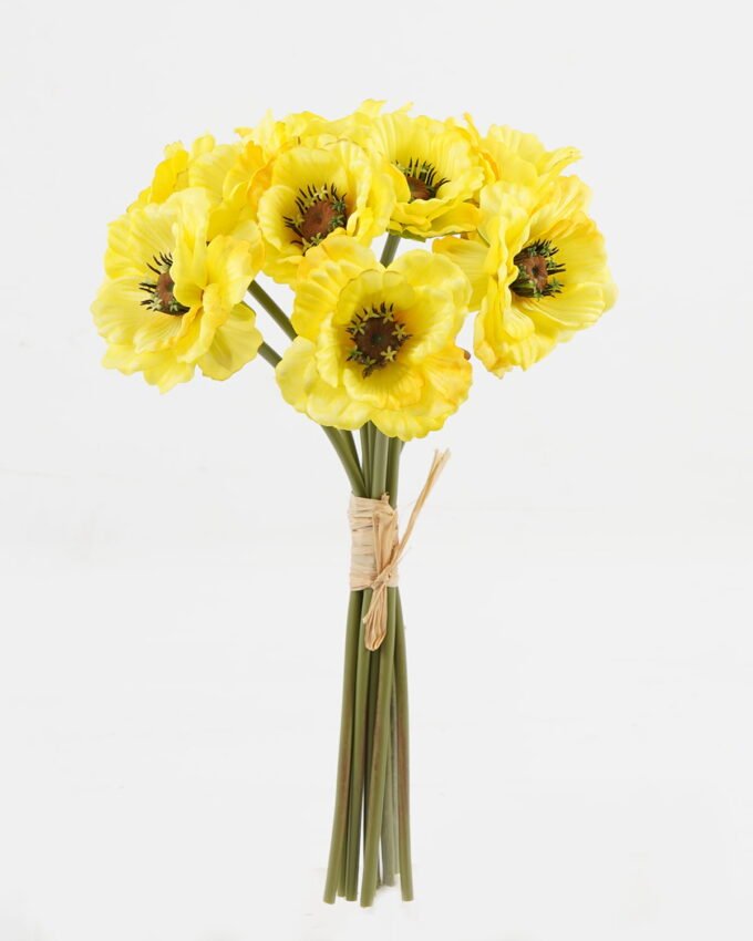 Artificial Flower 21*21*33cm Poppy *9 bundle GS-128J23024-Y1 Bouquet YeahFlower is one of Chinese leading OEM manufacturers and exporters , supplying the silk flowers, wholesale artificial trees