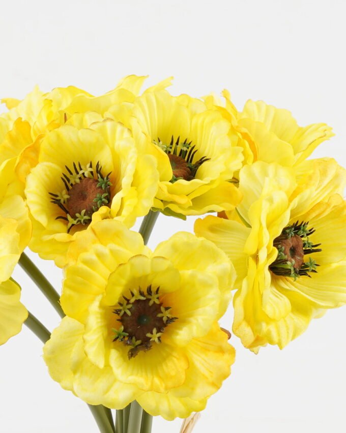 Artificial Flower 21*21*33cm Poppy *9 bundle GS-128J23024-Y1 Bouquet YeahFlower is one of Chinese leading OEM manufacturers and exporters , supplying the silk flowers, wholesale artificial trees