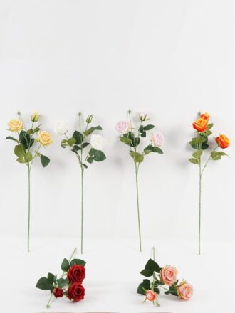 Artificial Flower 19*93cm Phalaenopsis *8 single stem GS-64923007-Y3 Single Flowers 3,000+ sqm showroom with thousands of artificial flowers, plants & trees ready for global sourcing.