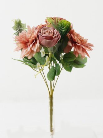 Artificial Flower 25*25*37cm Rose&Daisy *7 bush GS-70023008CONTI Flowers Bush 3,000+ sqm showroom with thousands of artificial flowers, plants & trees ready for global sourcing.