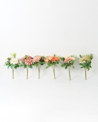 Artificial Flower 25*25*37cm Rose&Daisy *7 bush GS-70023008CONTI Flowers Bush 3,000+ sqm showroom with thousands of artificial flowers, plants & trees ready for global sourcing.