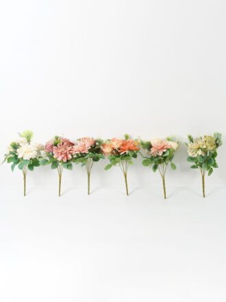 Artificial Flower 25*25*37cm Rose&Peony *7 bush GS-70023007CONTI Flowers Bush 3,000+ sqm showroom with thousands of artificial flowers, plants & trees ready for global sourcing.