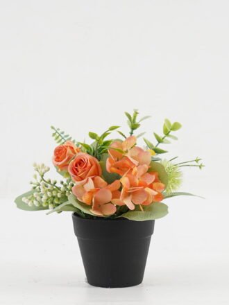 Artificial Flower 20*20*18cm Rose Hydrangea in PP pot GS-03323043-P1 Potted Flowers&Plants 3,000+ sqm showroom with thousands of artificial flowers, plants & trees ready for global sourcing.