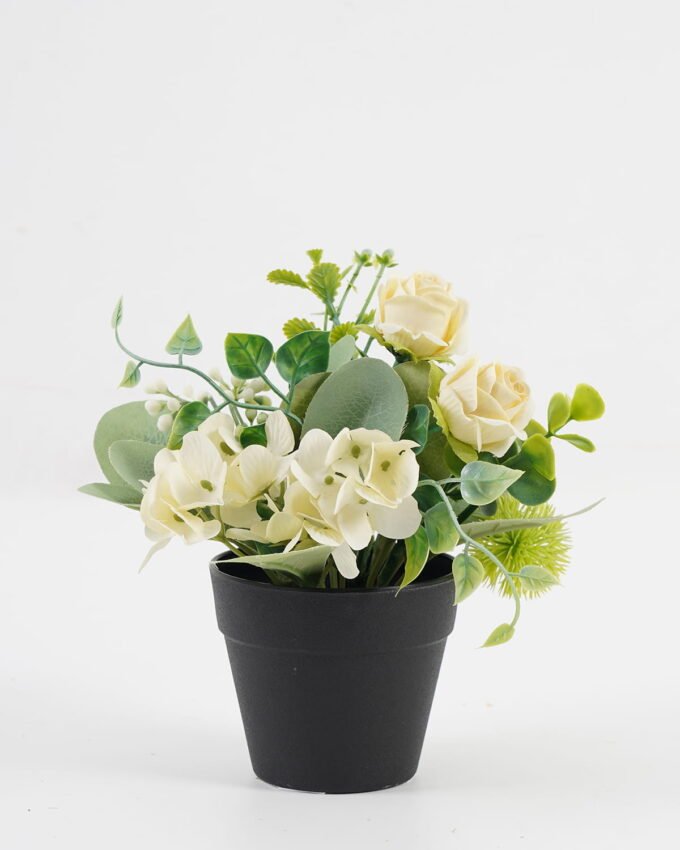 Artificial Flower 20*20*18cm Rose Hydrangea in PP pot GS-03323043 Potted Flowers&Plants YeahFlower is one of Chinese leading OEM manufacturers and exporters , supplying the silk flowers, wholesale artificial trees