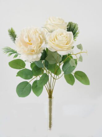 Artificial Flower 21*21*27cm Flower *4 single stem GVC-23-2985CONTI-W1 Flowers Bush 3,000+ sqm showroom with thousands of artificial flowers, plants & trees ready for global sourcing.
