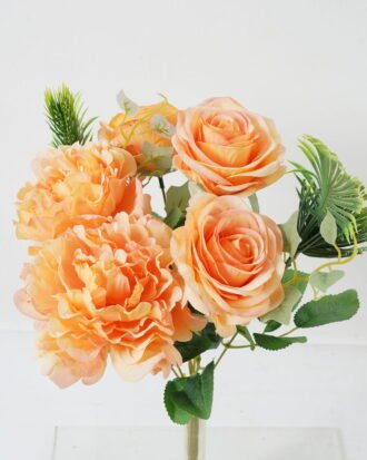 Artificial Flower 25*25*37cm Rose&Peony *7 bush GS-70023007CONTI Flowers Bush 3,000+ sqm showroom with thousands of artificial flowers, plants & trees ready for global sourcing.