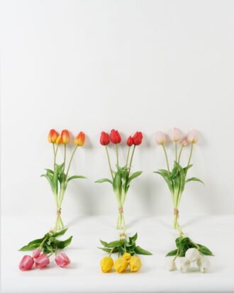 Artificial Flower 20*20*44cm Tulip *4 bundle GS-31323003CONTI Bouquet 3,000+ sqm showroom with thousands of artificial flowers, plants & trees ready for global sourcing.