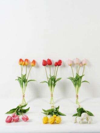 Artificial Flower 17*17*38cm  Tulip *5 bundle GS-31323001CONTI-W1 Bouquet 3,000+ sqm showroom with thousands of artificial flowers, plants & trees ready for global sourcing.