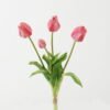 Artificial Flower 20*20*44cm Tulip *4 bundle GS-31323003CONTI Bouquet YeahFlower is one of Chinese leading OEM manufacturers and exporters , supplying the silk flowers, wholesale artificial trees