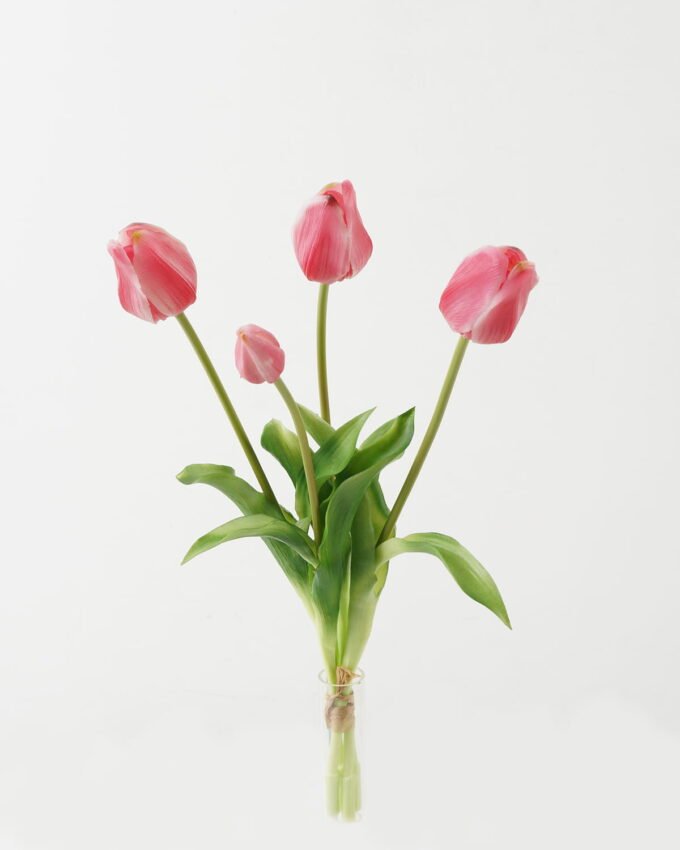 Artificial Flower 20*20*44cm Tulip *4 bundle GS-31323003CONTI Bouquet YeahFlower is one of Chinese leading OEM manufacturers and exporters , supplying the silk flowers, wholesale artificial trees