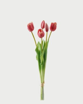 Artificial Flower 15*15*44cm Tulip *5 bundle GS-24523005-R3 Bouquet 3,000+ sqm showroom with thousands of artificial flowers, plants & trees ready for global sourcing.