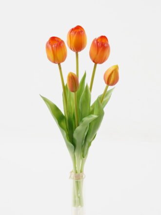Artificial Flower 16*16*38cm Tulip *5 bundle GS-24523006-R2 Bouquet 3,000+ sqm showroom with thousands of artificial flowers, plants & trees ready for global sourcing.