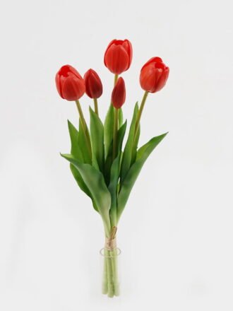 Artificial Flower 16*16*38cm Tulip *5 bundle GS-24523006-O1 Bouquet 3,000+ sqm showroom with thousands of artificial flowers, plants & trees ready for global sourcing.