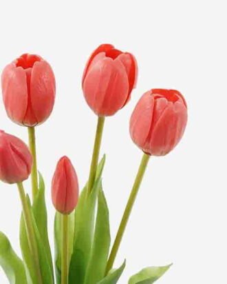 Artificial Flower 16*16*38cm Tulip *5 bundle GS-24523006-R2 Bouquet 3,000+ sqm showroom with thousands of artificial flowers, plants & trees ready for global sourcing.