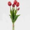 Artificial Flower 16*16*38cm Tulip *5 bundle GS-24523006-R3 Bouquet YeahFlower is one of Chinese leading OEM manufacturers and exporters , supplying the silk flowers, wholesale artificial trees