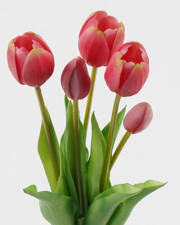Artificial Flower 16*16*38cm Tulip *5 bundle GS-24523006-R3 Bouquet YeahFlower is one of Chinese leading OEM manufacturers and exporters , supplying the silk flowers, wholesale artificial trees