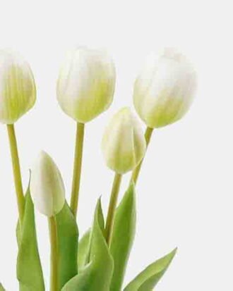 Artificial Flower 16*16*38cm Tulip *5 bundle GS-24523006-W2 Bouquet 3,000+ sqm showroom with thousands of artificial flowers, plants & trees ready for global sourcing.