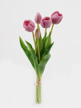 Artificial Flower 16*16*38cm Tulip *5 bundle GS-24523006-Z1 Bouquet 3,000+ sqm showroom with thousands of artificial flowers, plants & trees ready for global sourcing.