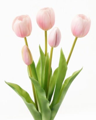 Artificial Flower 16*16*38cm Tulip *5 bundle GS-24523006 Bouquet 3,000+ sqm showroom with thousands of artificial flowers, plants & trees ready for global sourcing.