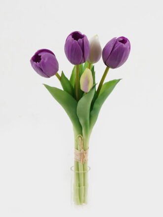 Artificial Flower 16*16*38cm Tulip *5 bundle GS-24523006-Z2 Bouquet 3,000+ sqm showroom with thousands of artificial flowers, plants & trees ready for global sourcing.