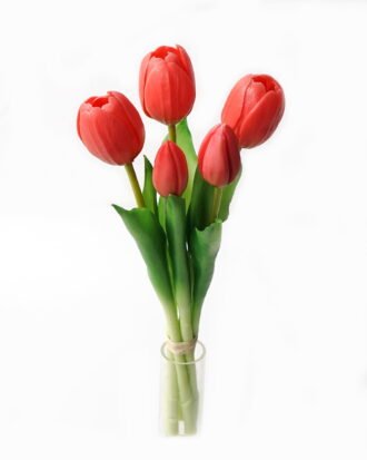 Artificial Flower 12*12*28cm Tulip *5 bundle GS-24523008CONTI-R2 Bouquet 3,000+ sqm showroom with thousands of artificial flowers, plants & trees ready for global sourcing.