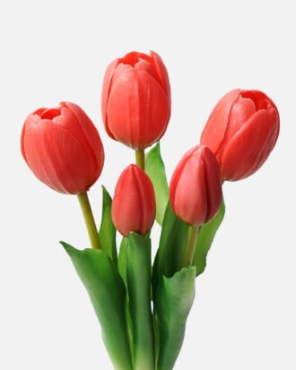 Artificial Flower 12*12*28cm Tulip *5 bundle GS-24523008CONTI-R2 Bouquet 3,000+ sqm showroom with thousands of artificial flowers, plants & trees ready for global sourcing.