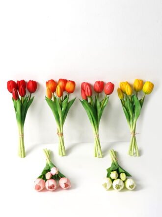 Artificial Flower 12*12*28cm Tulip *5 bundle GS-24523008CONTI-P1 Bouquet 3,000+ sqm showroom with thousands of artificial flowers, plants & trees ready for global sourcing.