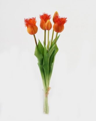 Artificial Flower 15*15*43cm Tulip *5 bundle GS-24523010-O1 Bouquet 3,000+ sqm showroom with thousands of artificial flowers, plants & trees ready for global sourcing.