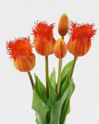 Artificial Flower 15*15*43cm Tulip *5 bundle GS-24523010-O1 Bouquet 3,000+ sqm showroom with thousands of artificial flowers, plants & trees ready for global sourcing.