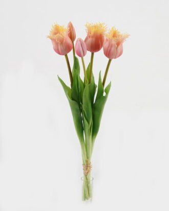 Artificial Flower 15*15*43cm Tulip *5 bundle GS-24523010-P1 Bouquet 3,000+ sqm showroom with thousands of artificial flowers, plants & trees ready for global sourcing.