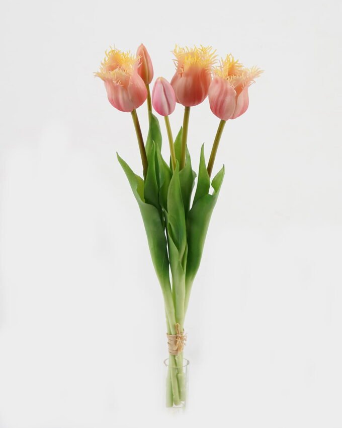 Artificial Flower 15*15*43cm Tulip *5 bundle GS-24523010-P1 Bouquet YeahFlower is one of Chinese leading OEM manufacturers and exporters , supplying the silk flowers, wholesale artificial trees
