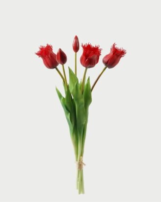 Artificial Flower 15*15*43cm Tulip *5 bundle GS-24523010-R1 Bouquet 3,000+ sqm showroom with thousands of artificial flowers, plants & trees ready for global sourcing.