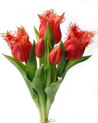 Artificial Flower 16*16*31cm Tulip *5 bundle GS-24523011CONTI-R2 Bouquet 3,000+ sqm showroom with thousands of artificial flowers, plants & trees ready for global sourcing.