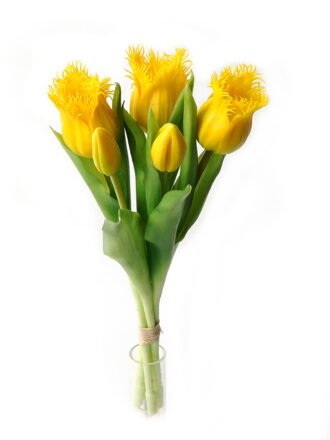 Artificial Flower 16*16*46cm Tulip *5 bundle GS-24523020-Y1 Bouquet 3,000+ sqm showroom with thousands of artificial flowers, plants & trees ready for global sourcing.
