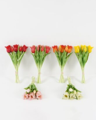 Artificial Flower 16*16*31cm Tulip *5 bundle GS-24523011CONTI Bouquet 3,000+ sqm showroom with thousands of artificial flowers, plants & trees ready for global sourcing.