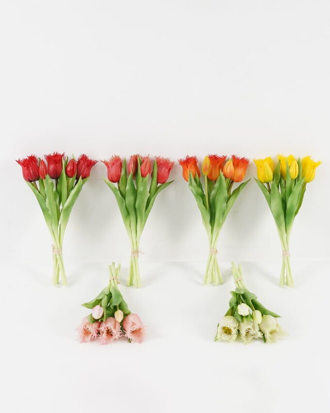 Artificial Flower 16*16*31cm Tulip *5 bundle GS-24523011CONTI Bouquet YeahFlower is one of Chinese leading OEM manufacturers and exporters , supplying the silk flowers, wholesale artificial trees