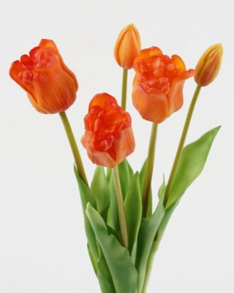 Artificial Flower 18*18*46cm Tulip *5 bundle GS-24523012-O1 Bouquet 3,000+ sqm showroom with thousands of artificial flowers, plants & trees ready for global sourcing.
