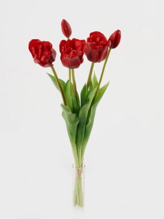 Artificial Flower 18*18*46cm Tulip *5 bundle GS-24523012-W1 Bouquet 3,000+ sqm showroom with thousands of artificial flowers, plants & trees ready for global sourcing.