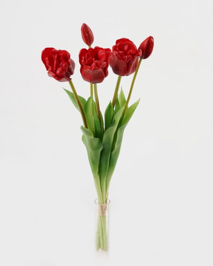 Artificial Flower 18*18*46cm Tulip *5 bundle GS-24523012-R1 Bouquet YeahFlower is one of Chinese leading OEM manufacturers and exporters , supplying the silk flowers, wholesale artificial trees