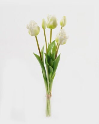 Artificial Flower 18*18*46cm Tulip *5 bundle GS-24523012-W1 Bouquet 3,000+ sqm showroom with thousands of artificial flowers, plants & trees ready for global sourcing.
